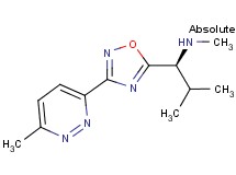 (1S)-N,2-dimethyl-1-[3-(6-methyl-3-pyridazinyl)-1,2,4-oxadiazol-5-yl]-1-propanamine hydrochloride
