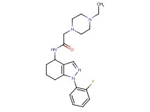 2-(4-ethyl-1-piperazinyl)-N-[1-(2-fluorophenyl)-4,5,6,7-tetrahydro-1H-indazol-4-yl]acetamide