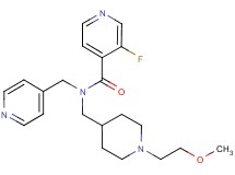 3-fluoro-N-{[1-(2-methoxyethyl)piperidin-4-yl]methyl}-N-(pyridin-4-ylmethyl)isonicotinamide