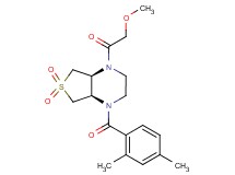 (4aS*,7aR*)-1-(2,4-dimethylbenzoyl)-4-(methoxyacetyl)octahydrothieno[3,4-b]pyrazine 6,6-dioxide