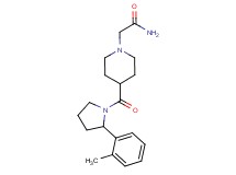 2-(4-{[2-(2-methylphenyl)-1-pyrrolidinyl]carbonyl}-1-piperidinyl)acetamide
