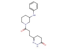 6-[3-(3-anilino-1-piperidinyl)-3-oxopropyl]-4,5-dihydro-3(2H)-pyridazinone