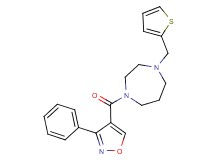 1-[(3-phenyl-4-isoxazolyl)carbonyl]-4-(2-thienylmethyl)-1,4-diazepane