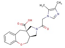 (3aS*,10aS*)-2-[(4,5-dimethyl-1H-imidazol-1-yl)acetyl]-2,3,3a,4-tetrahydro-1H-[1]benzoxepino[3,4-c]pyrrole-10a(10H)-carboxylic acid