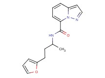 N-[3-(2-furyl)-1-methylpropyl]pyrazolo[1,5-a]pyridine-7-carboxamide