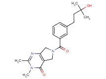 6-[3-(3-hydroxy-3-methylbutyl)benzoyl]-2,3-dimethyl-3,5,6,7-tetrahydro-4H-pyrrolo[3,4-d]pyrimidin-4-one