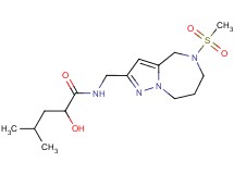 2-hydroxy-4-methyl-N-{[5-(methylsulfonyl)-5,6,7,8-tetrahydro-4H-pyrazolo[1,5-a][1,4]diazepin-2-yl]methyl}pentanamide