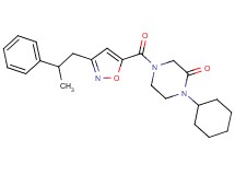 1-cyclohexyl-4-{[3-(2-phenylpropyl)-5-isoxazolyl]carbonyl}-2-piperazinone