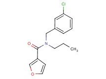 N-(3-chlorobenzyl)-N-propyl-3-furamide