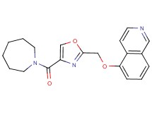 5-{[4-(1-azepanylcarbonyl)-1,3-oxazol-2-yl]methoxy}isoquinoline