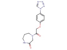 4-{[4-(1H-tetrazol-1-yl)phenoxy]acetyl}-1,4-diazepan-2-one