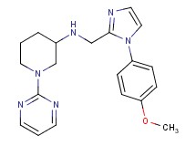 N-{[1-(4-methoxyphenyl)-1H-imidazol-2-yl]methyl}-1-(2-pyrimidinyl)-3-piperidinamine