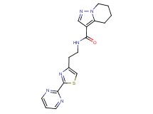 N-[2-(2-pyrimidin-2-yl-1,3-thiazol-4-yl)ethyl]-4,5,6,7-tetrahydropyrazolo[1,5-a]pyridine-3-carboxamide