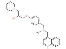 1-(4-{[methyl(4-quinolinylmethyl)amino]methyl}phenoxy)-3-(1-piperidinyl)-2-propanol