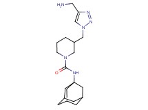 N-1-adamantyl-3-{[4-(aminomethyl)-1H-1,2,3-triazol-1-yl]methyl}-1-piperidinecarboxamide