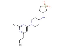 N-(1,1-dioxidotetrahydro-3-thienyl)-1-(2-methyl-6-propylpyrimidin-4-yl)piperidin-4-amine