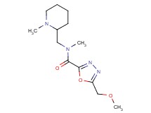 5-(methoxymethyl)-N-methyl-N-[(1-methylpiperidin-2-yl)methyl]-1,3,4-oxadiazole-2-carboxamide