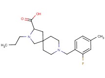 8-(2-fluoro-4-methylbenzyl)-2-propyl-2,8-diazaspiro[4.5]decane-3-carboxylic acid