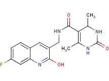 N-[(7-fluoro-2-hydroxy-3-quinolinyl)methyl]-4,6-dimethyl-2-oxo-1,2,3,4-tetrahydro-5-pyrimidinecarboxamide