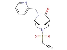 (1S*,5R*)-3-(ethylsulfonyl)-6-(pyridin-2-ylmethyl)-3,6-diazabicyclo[3.2.2]nonan-7-one