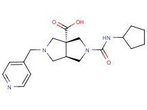 (3aR*,6aR*)-2-[(cyclopentylamino)carbonyl]-5-(4-pyridinylmethyl)hexahydropyrrolo[3,4-c]pyrrole-3a(1H)-carboxylic acid