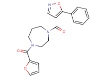 1-(2-furoyl)-4-[(5-phenylisoxazol-4-yl)carbonyl]-1,4-diazepane