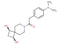 (1R*,3S*)-7-{[4-(dimethylamino)phenyl]acetyl}-7-azaspiro[3.5]nonane-1,3-diol