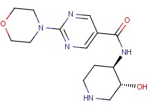 N-[rel-(3R,4R)-3-hydroxy-4-piperidinyl]-2-(4-morpholinyl)-5-pyrimidinecarboxamide hydrochloride