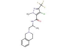 4-chloro-N-[2-(3,4-dihydroisoquinolin-2(1H)-yl)-1-methylethyl]-1-methyl-3-(trifluoromethyl)-1H-pyrazole-5-carboxamide