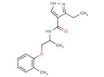 3-ethyl-N-[1-methyl-2-(2-methylphenoxy)ethyl]-1H-pyrazole-4-carboxamide