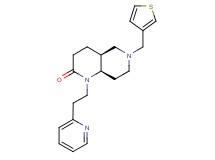 (4aS*,8aR*)-1-(2-pyridin-2-ylethyl)-6-(3-thienylmethyl)octahydro-1,6-naphthyridin-2(1H)-one