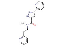 N-methyl-3-pyridin-2-yl-N-(2-pyridin-2-ylethyl)-1H-pyrazole-5-carboxamide