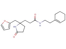N-[2-(1-cyclohexen-1-yl)ethyl]-3-[2-(2-furylmethyl)-5-oxo-2-pyrrolidinyl]propanamide