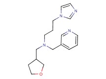 3-(1H-imidazol-1-yl)-N-(pyridin-3-ylmethyl)-N-(tetrahydrofuran-3-ylmethyl)propan-1-amine