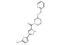 2-{[(1-{[3-(5-methyl-2-furyl)-1H-pyrazol-5-yl]carbonyl}-3-piperidinyl)oxy]methyl}pyridine