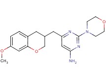 6-[(7-methoxy-3,4-dihydro-2H-chromen-3-yl)methyl]-2-morpholin-4-ylpyrimidin-4-amine