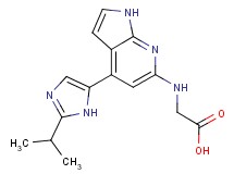 N-[4-(2-isopropyl-1H-imidazol-5-yl)-1H-pyrrolo[2,3-b]pyridin-6-yl]glycine