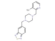 5-({4-[(3-methyl-2-pyridinyl)methyl]-1-piperazinyl}methyl)-2,1,3-benzothiadiazole