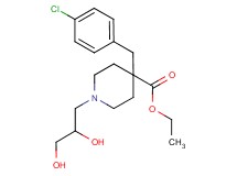 ethyl 4-(4-chlorobenzyl)-1-(2,3-dihydroxypropyl)-4-piperidinecarboxylate