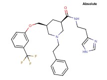(3R,5S)-N-[2-(1H-imidazol-4-yl)ethyl]-1-(2-phenylethyl)-5-{[3-(trifluoromethyl)phenoxy]methyl}-3-piperidinecarboxamide