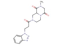 8-[3-(1H-1,2,3-benzotriazol-1-yl)propanoyl]-2-methyltetrahydro-2H-pyrazino[1,2-a]pyrazine-1,4(3H,6H)-dione