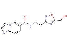 N-{2-[5-(hydroxymethyl)-1,2,4-oxadiazol-3-yl]ethyl}imidazo[1,2-a]pyridine-6-carboxamide
