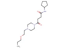 N-cyclopentyl-4-oxo-4-[4-(2-propoxyethyl)piperazin-1-yl]butanamide