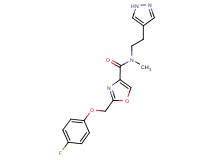 2-[(4-fluorophenoxy)methyl]-N-methyl-N-[2-(1H-pyrazol-4-yl)ethyl]-1,3-oxazole-4-carboxamide