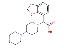 2,3-dihydro-1-benzofuran-7-yl(4-thiomorpholin-4-ylpiperidin-1-yl)acetic acid