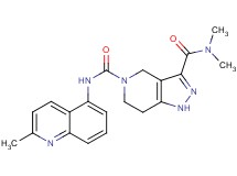 N~3~,N~3~-dimethyl-N~5~-(2-methylquinolin-5-yl)-1,4,6,7-tetrahydro-5H-pyrazolo[4,3-c]pyridine-3,5-dicarboxamide