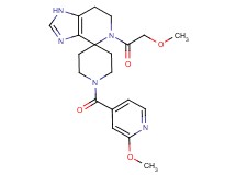 5-(methoxyacetyl)-1'-(2-methoxyisonicotinoyl)-1,5,6,7-tetrahydrospiro[imidazo[4,5-c]pyridine-4,4'-piperidine]