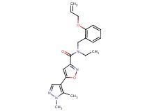 N-[2-(allyloxy)benzyl]-5-(1,5-dimethyl-1H-pyrazol-4-yl)-N-ethylisoxazole-3-carboxamide
