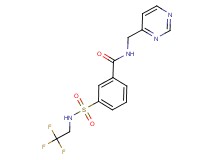 N-(pyrimidin-4-ylmethyl)-3-{[(2,2,2-trifluoroethyl)amino]sulfonyl}benzamide