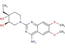(3R*,4R*)-1-(4-amino-6,7-dimethoxyquinazolin-2-yl)-4-ethylpiperidine-3,4-diol